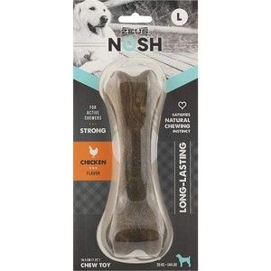 ZEUS Nosh Strong Chew Bones Toys Large Dogs Aggressive Chewers Chicken Flavor